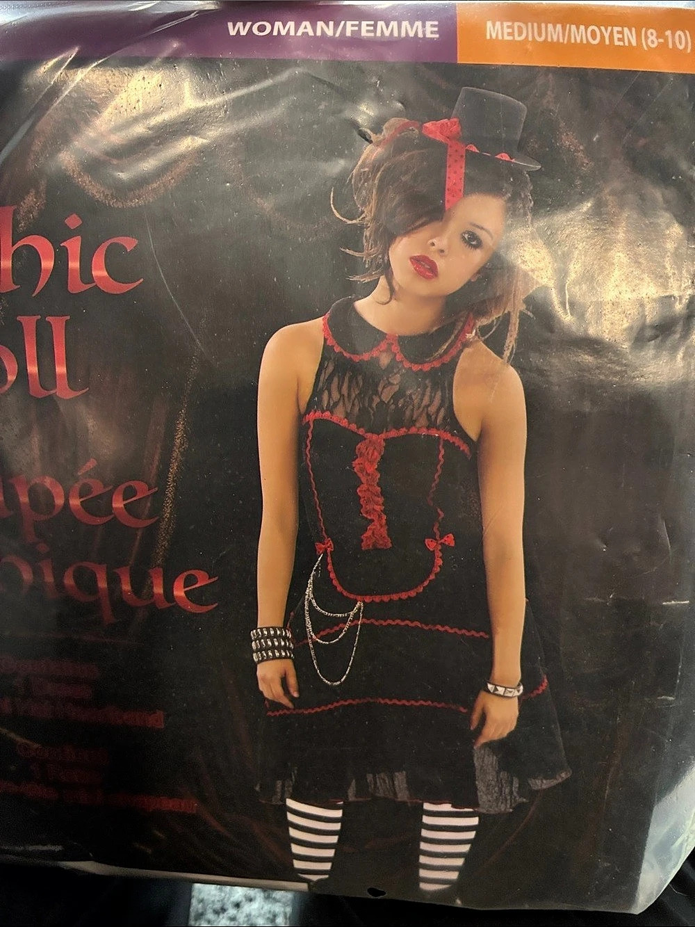 Gothic Doll Gothic Costume Medium NWT